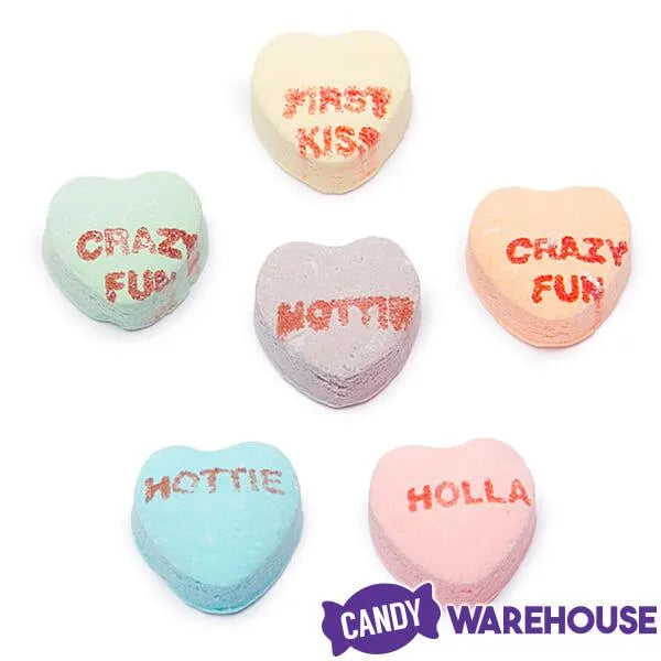 Necco Sweethearts Tiny Conversation Candy Hearts Packs - Sour Flavors: 36-Piece Box