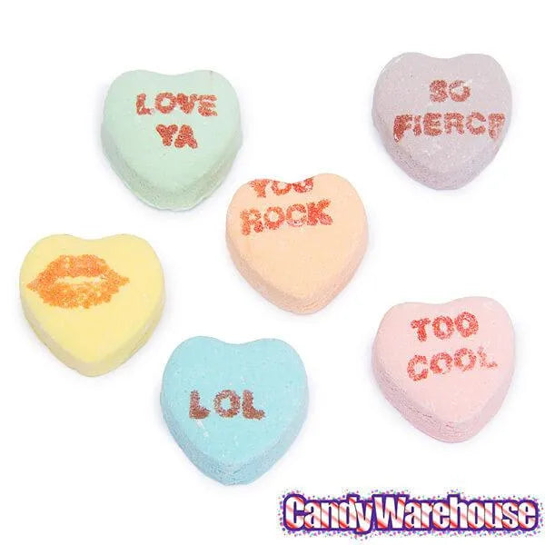 Necco Sweethearts Tiny Conversation Candy Hearts - Sour Flavors: 8-Ounce Bag