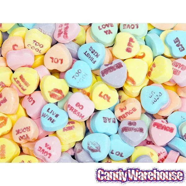 Necco Sweethearts Tiny Conversation Candy Hearts - Sour Flavors: 8-Ounce Bag