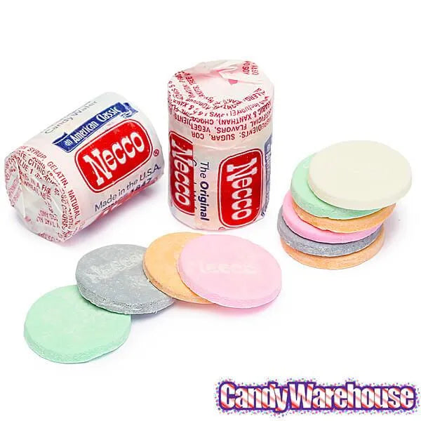 Necco Wafers Candy Mini Rolls - Original: 150-Piece Tub