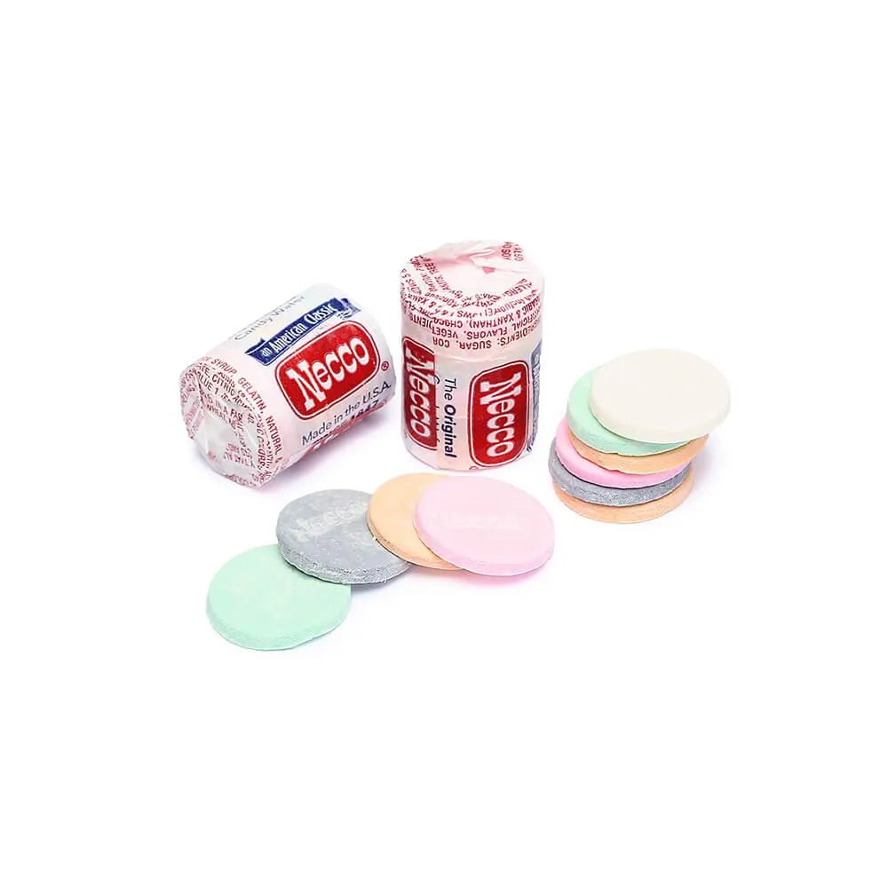 Necco Wafers Candy Mini Rolls - Original: 25LB Case