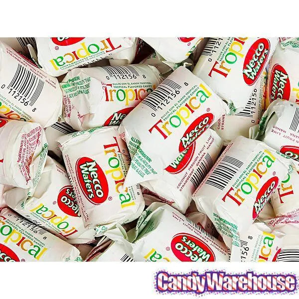 Necco Wafers Candy Mini Rolls - Tropical: 150-Piece Tub