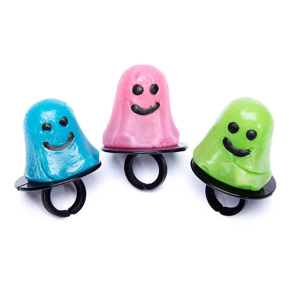 Neon Ghost Ring Suckers: 12-Piece Box