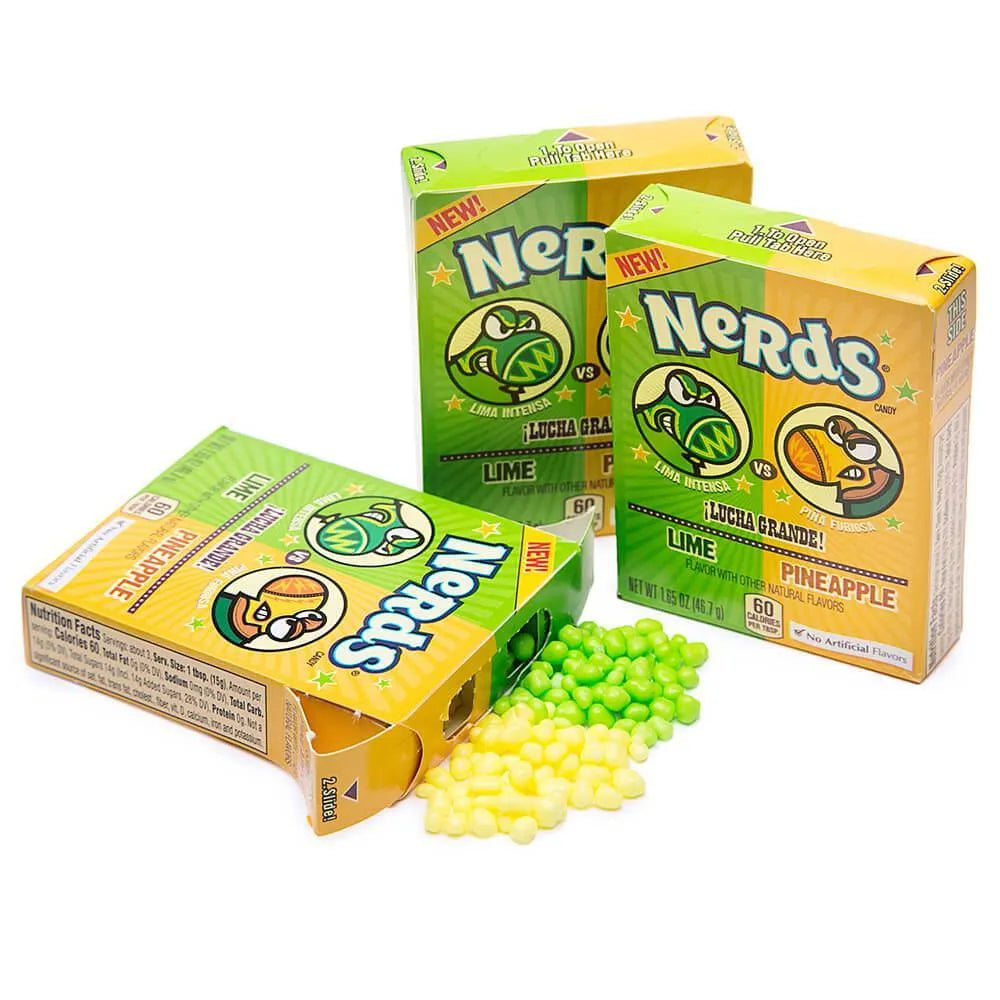 Nerds Candy 2-Flavor Packs - Lime and Pineapple: 24-Piece Box