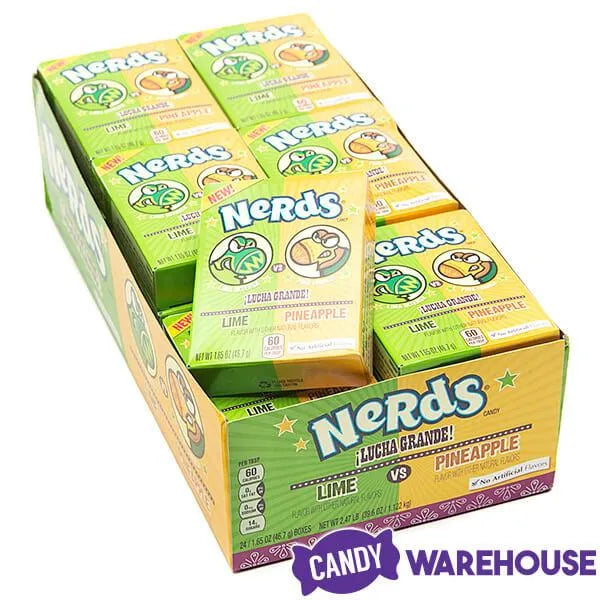 Nerds Candy 2-Flavor Packs - Lime and Pineapple: 24-Piece Box