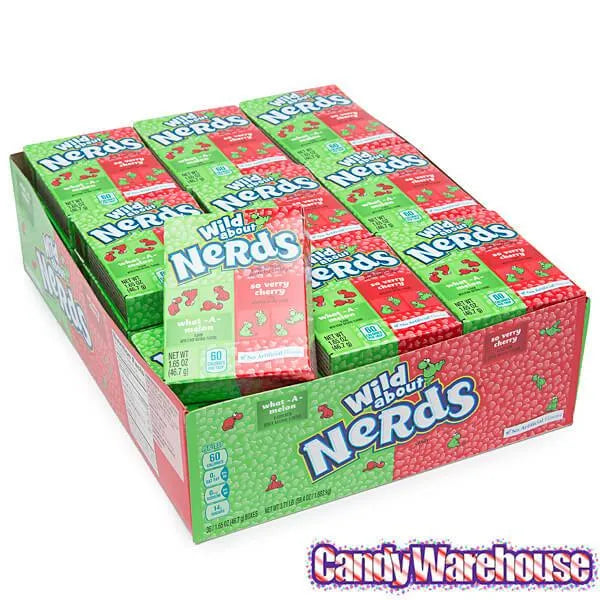 Nerds Candy 2-Flavor Packs - Watermelon & Cherry: 36-Piece Box