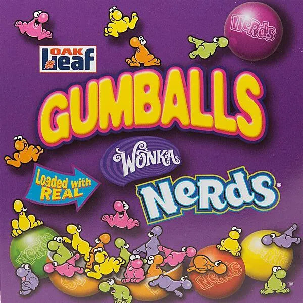 Nerds Candy Filled Gumballs: 700-Piece Case