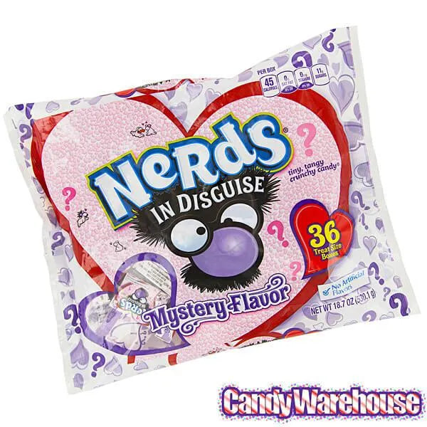 Nerds In Disguise Valentine Candy Packs: 36-Piece Bag