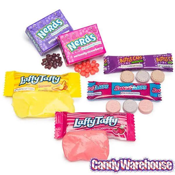 Nerds - SweeTarts - Bottle Caps - Laffy Taffy Bulk Candy Assortment: 150-Piece Bag