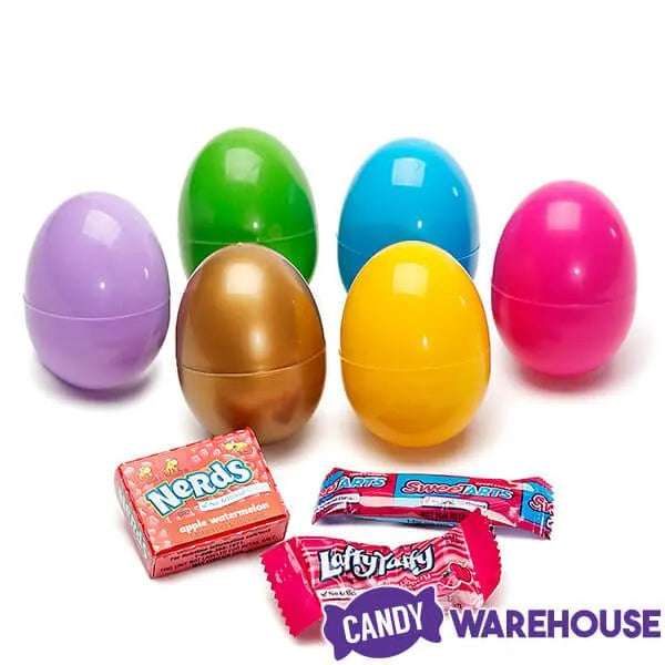 Nerds - SweeTarts - Laffy Taffy Assortment of Candy Filled Easter Eggs with Golden Egg: 12-Piece Bag