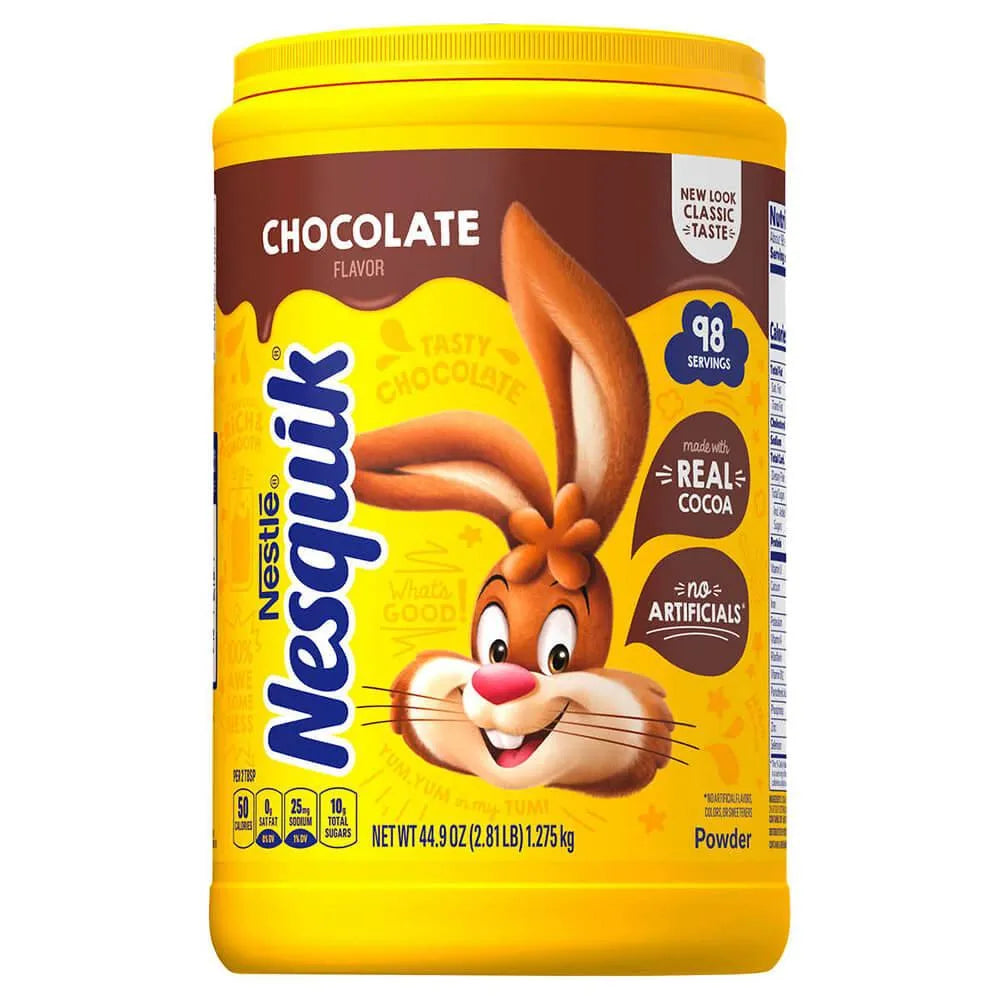 Nestle Nesquik Chocolate Drink Mix: 2.81 Pound Jar