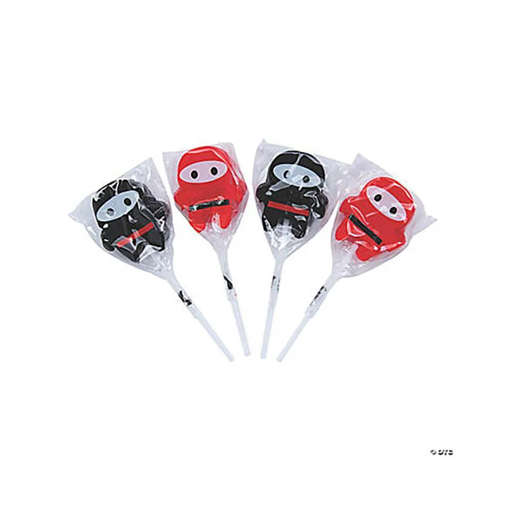 Ninja Hard Candy Lollipops: 12-Piece Pack