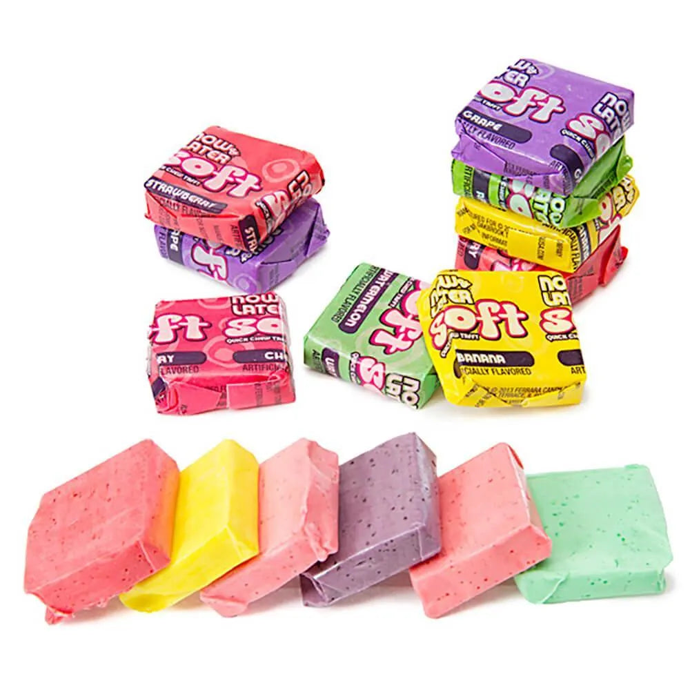 Now and Later Soft Taffy Squares - Assorted: 120-Piece Tub