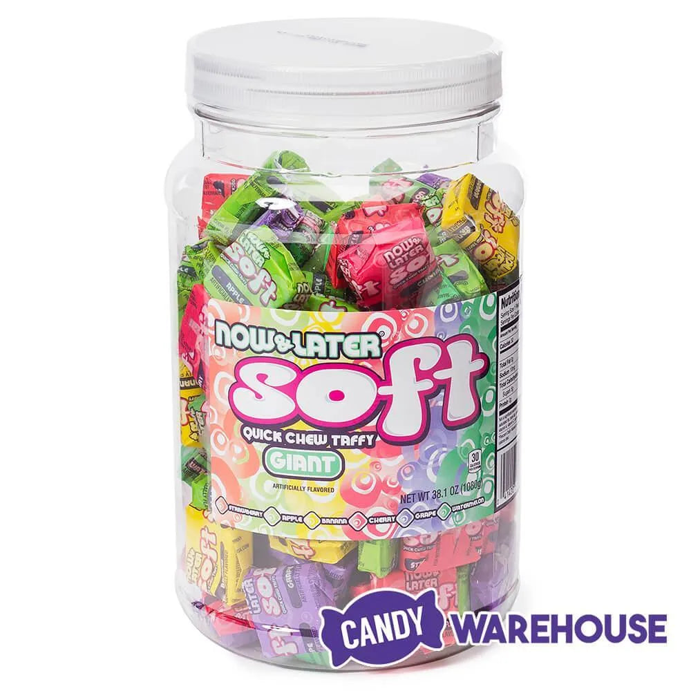 Now and Later Soft Taffy Squares - Assorted: 120-Piece Tub