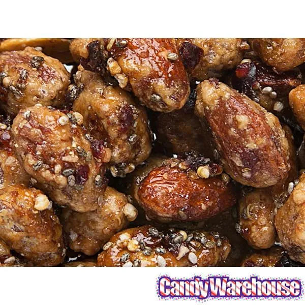 Nut'n But Natural Glazed Almonds with Cherries, Chia & Quinoa: 4-Ounce Bag