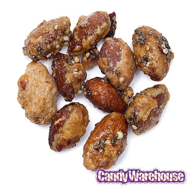 Nut'n But Natural Glazed Almonds with Cherries, Chia & Quinoa: 4-Ounce Bag