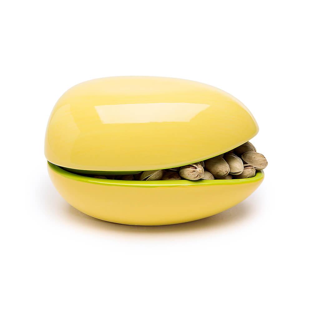 Nuts Porcelain Snack Dish - Pistachio