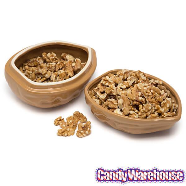 Nuts Porcelain Snack Dish - Walnut