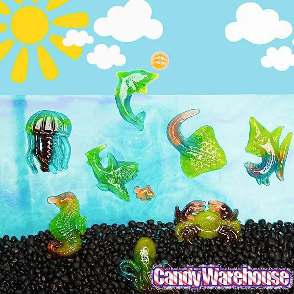 Ocean Shapes Gummy Candy 4-Packs: 18-Piece Box