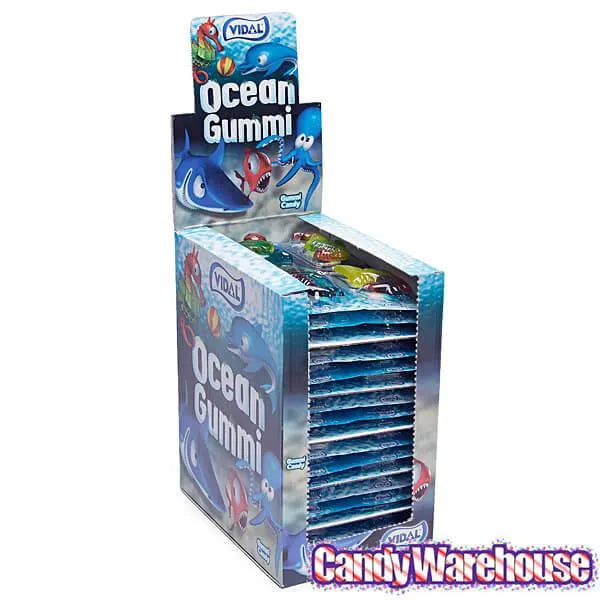 Ocean Shapes Gummy Candy 4-Packs: 18-Piece Box