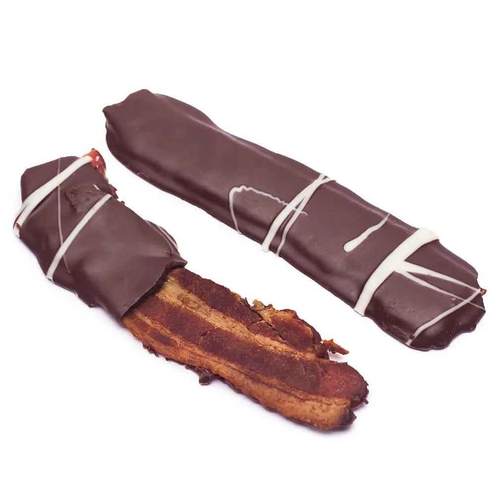 Oinks Applewood Smoked Chocolate Covered Bacon: 16-Piece Display