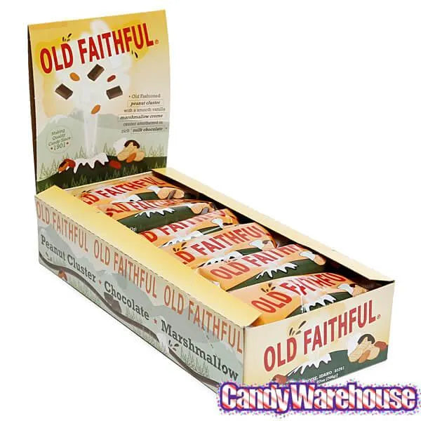 Old Faithful Chocolate Peanut Cluster Bars: 18-Piece Box