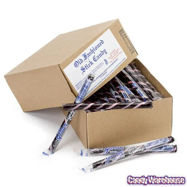 Old Fashioned Hard Candy Sticks - Blackberry: 80-Piece Box