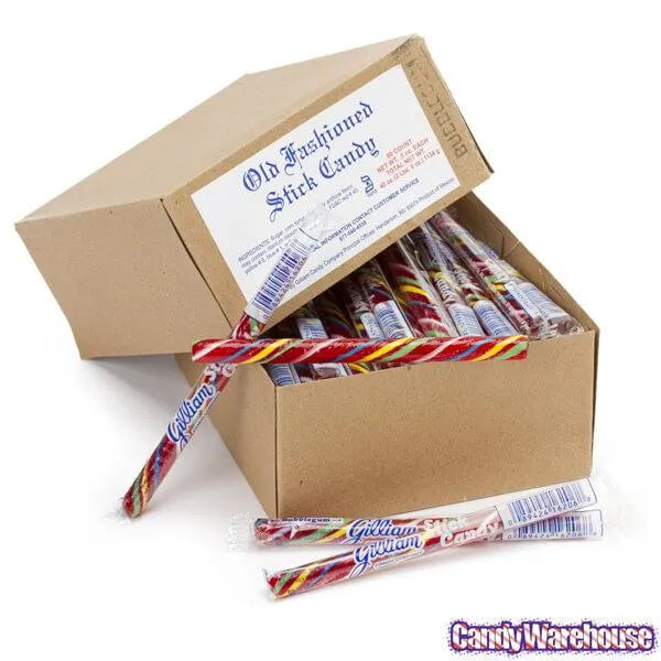 Old Fashioned Hard Candy Sticks - Bubblegum: 80-Piece Box