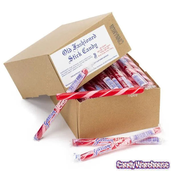 Old Fashioned Hard Candy Sticks - Cinnamon: 80-Piece Box