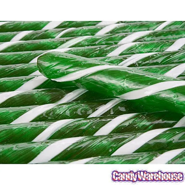 Old Fashioned Hard Candy Sticks - Green Apple: 80-Piece Box