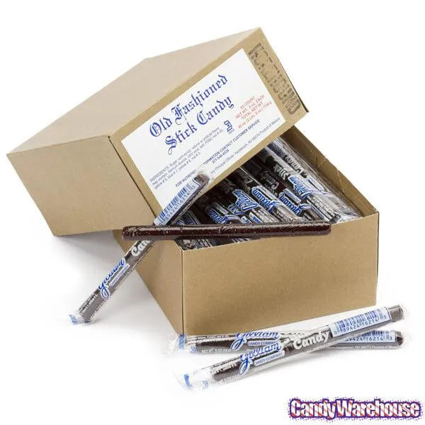 Old Fashioned Hard Candy Sticks - Horehound: 80-Piece Box