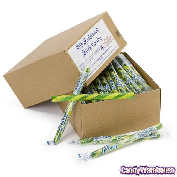 Old Fashioned Hard Candy Sticks - Lime: 80-Piece Box