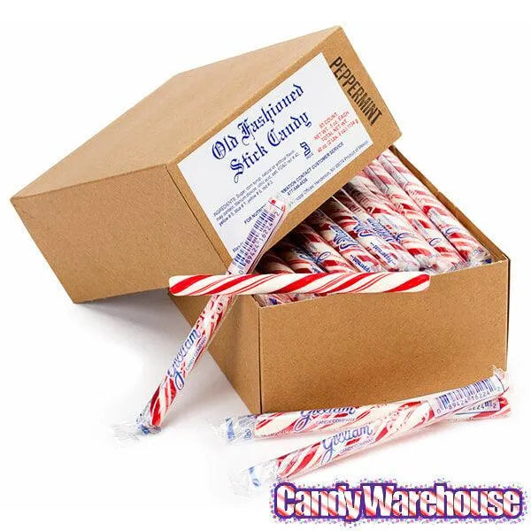 Old Fashioned Hard Candy Sticks - Peppermint: 80-Piece Box