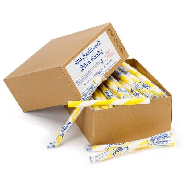 Old Fashioned Hard Candy Sticks - Pina Colada: 80-Piece Box