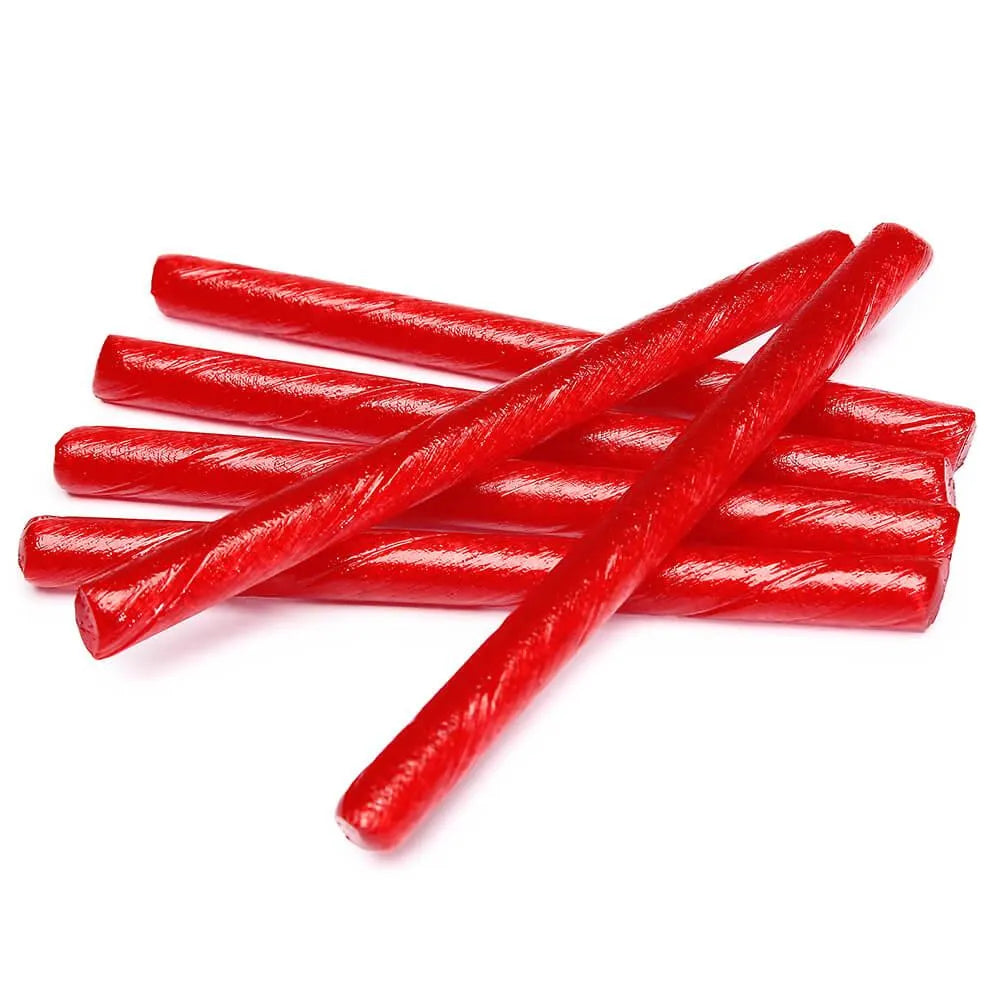 Old Fashioned Hard Candy Sticks - Sour Strawberry: 80-Piece Box