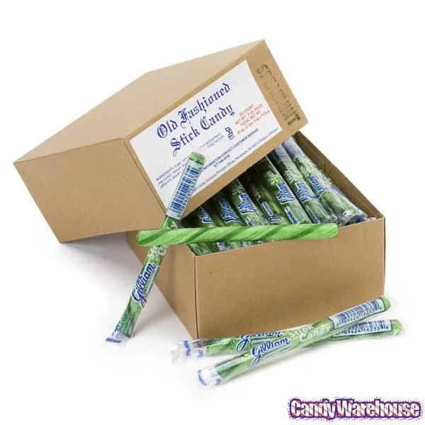 Old Fashioned Hard Candy Sticks - Spearmint: 80-Piece Box