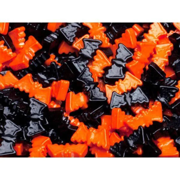 Orange & Black Candy Bats: 4LB Bag