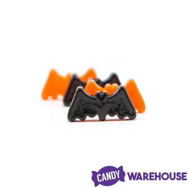 Orange & Black Candy Bats: 4LB Bag