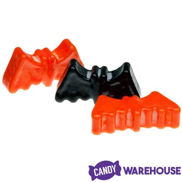 Orange & Black Candy Bats: 4LB Bag