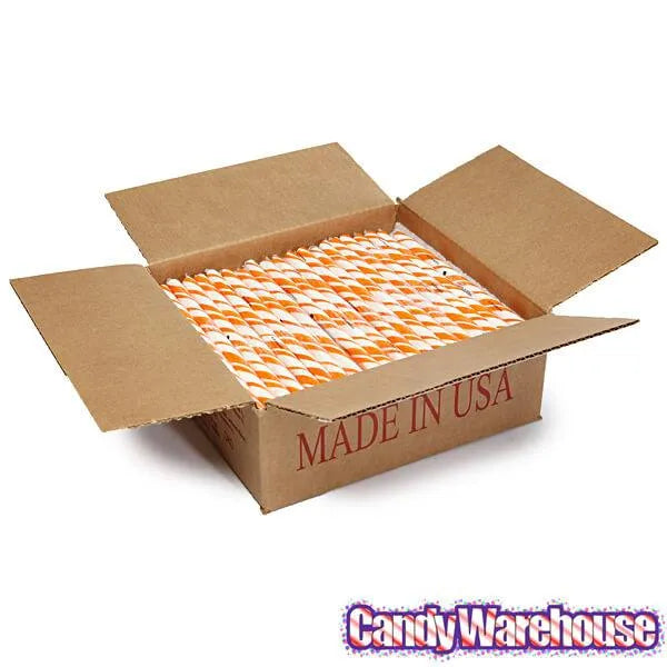 Orange Cream Hard Candy Sticks: 100-Piece Box