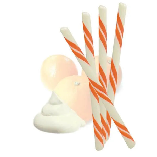 Orange Cream Hard Candy Sticks: 100-Piece Box