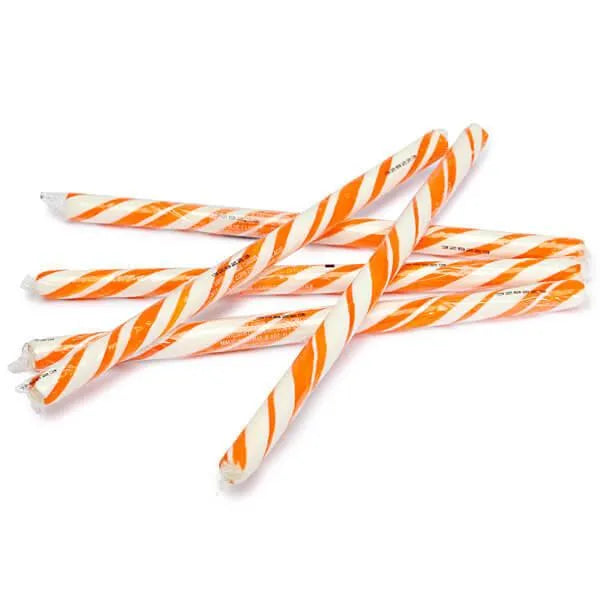 Orange Hard Candy Sticks: 100-Piece Box