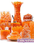 Orange Hard Candy Sticks: 100-Piece Box