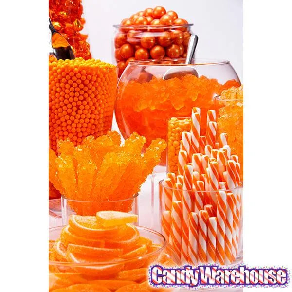 Orange Hard Candy Sticks: 100-Piece Box