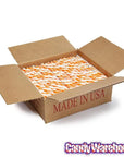 Orange Hard Candy Sticks: 100-Piece Box