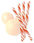 Orange Hard Candy Sticks: 100-Piece Box