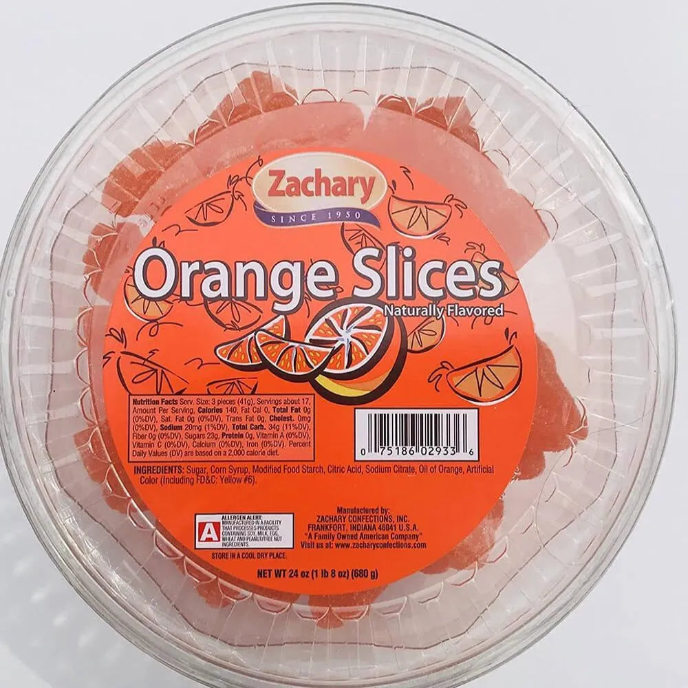 Orange Slices Jelly Candy: 24-Ounce Tub