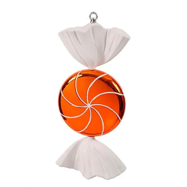 Orange Swirl Candy Ornament - 18.5 Inch