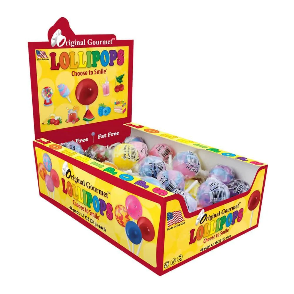 Original Gourmet Ball Lollipops: 48-Piece Box