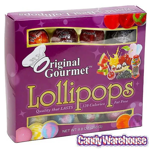 Original Gourmet Ball Lollipops: 8-Piece Gift Box